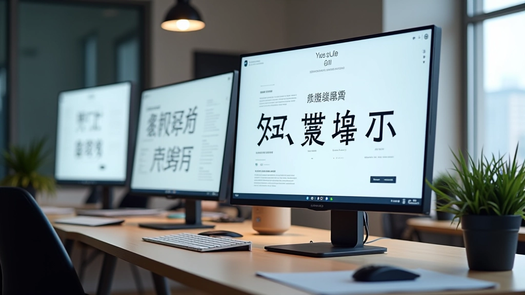 Bilingual typography design