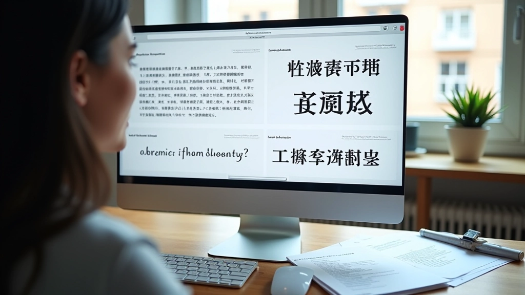 Typographic layout showing multiple font pairings with Traditional Chinese and English text demonstrating harmonious and clashing combinations